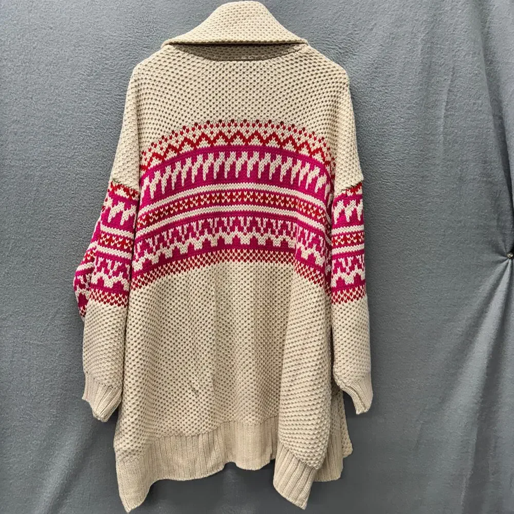 Lane Bryant Sweater Open Cardigan COMFY Knit‎ + Pockets Womens 26 / 28 NEW